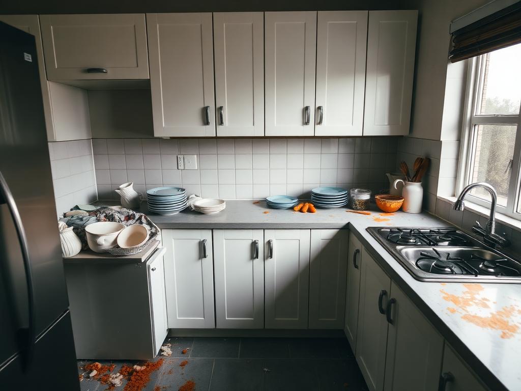 Kitchen Deep Clean — before cleaning